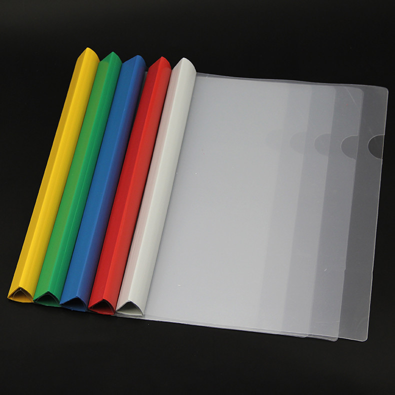 再兴001 a4拉杆夹透明抽杆夹 塑料简历资料夹25mm特大加厚10个/包抽杆